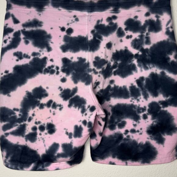 WXYZ Athletic Sweat Shorts Black and Pink Tie Dye Men's Size Large Loungewear - Picture 13 of 16